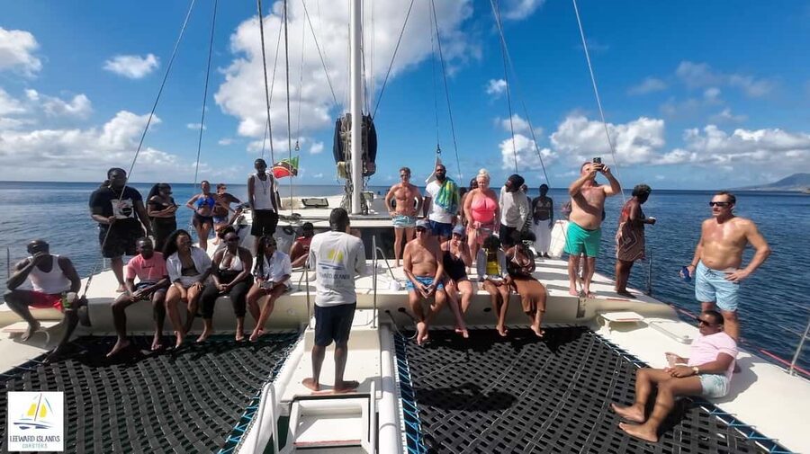 Basseterre: St Kitts 4-hour Catamaran Snorkel Cruise & Lunch - Snorkeling at a cove reached only by sea