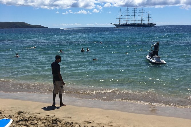 Caribbean Beach Delight - Group size, pickup, and return timing