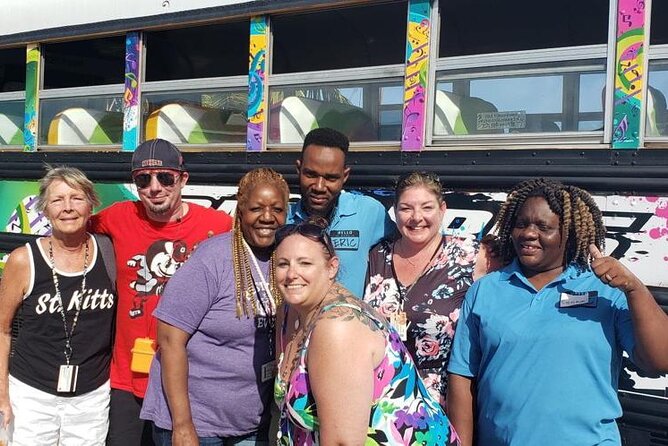 Half Day St. Kitts Party Bus City Excursion and Beach - The $38 idea: simple sightseeing with a party attached