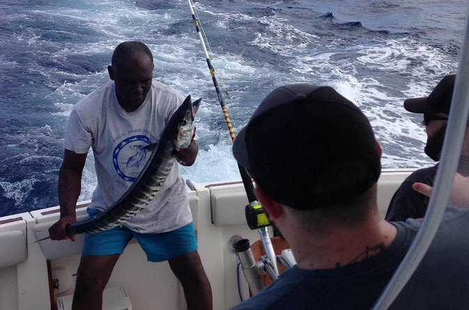 Private Fishing & Snorkel Charters in St Kitts and Nevis - What happens when the fish bite