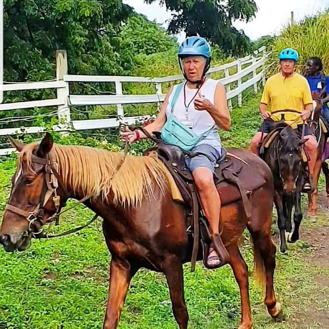 Scenic Horseback Trail - The ride back and refreshment stop