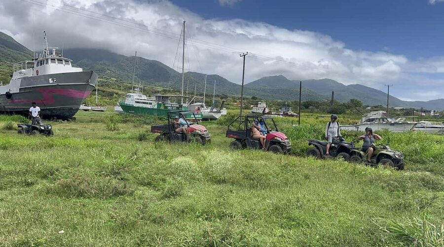 St. Kitts:Countryside Dune Buggy Tour - Leaving Basseterre for the island interior