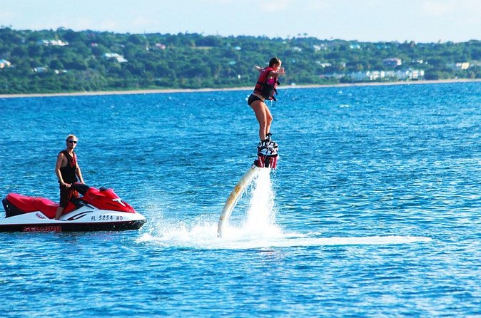 St Kitts Flyboarding Experience - Waiting on the Beach While Your Group Flies