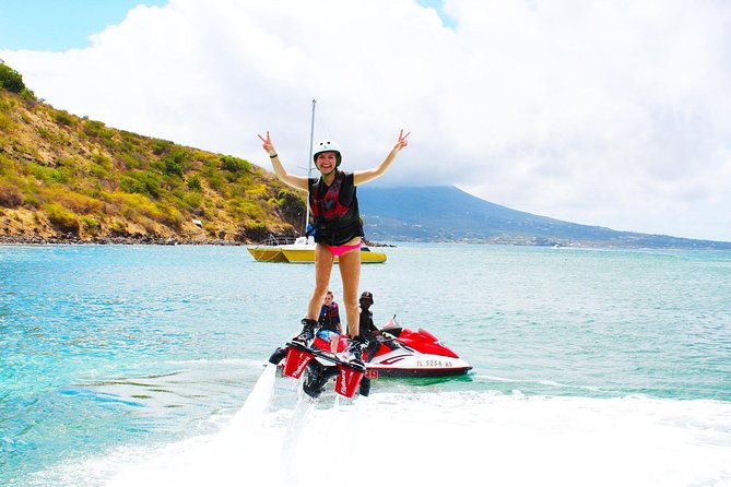 St Kitts Flyboarding Experience - The First Few Minutes Are the Hardest