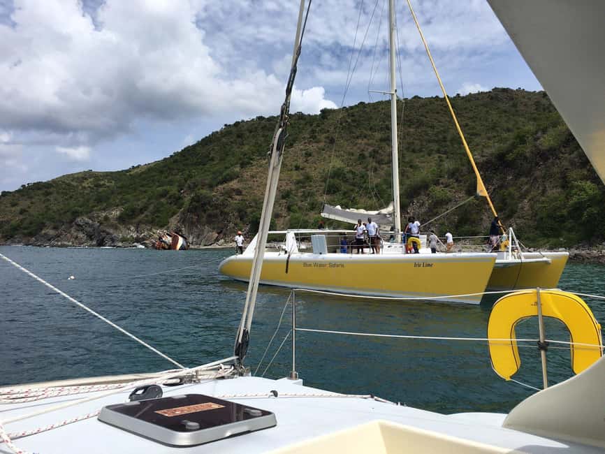 St. Kitts Full-Day Catamaran Cruise to Nevis - A buffet lunch with the catamaran still moving