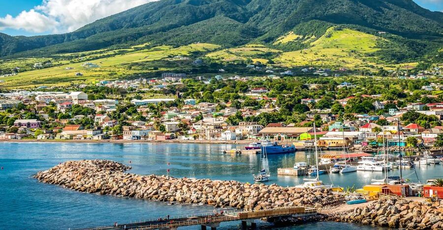 St. Kitts: Top Sights Guided Van or Open-Air Safari Tour - Timothy Hill and two seas in one view